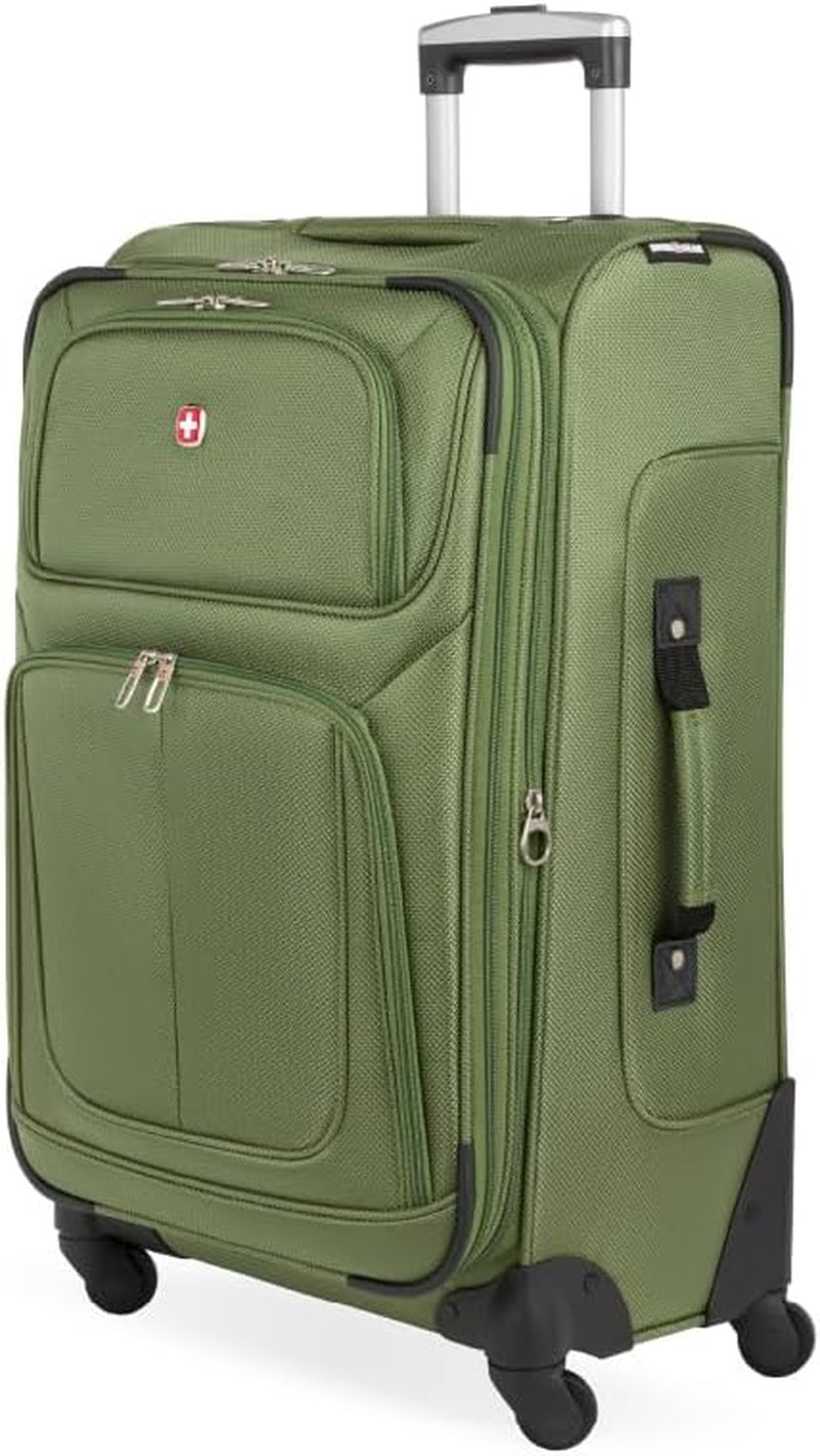 Sion Softside Expandable Luggage, Black, Checked-Large 29-Inch