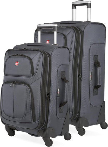 Sion Softside Expandable Luggage, Black, Checked-Large 29-Inch