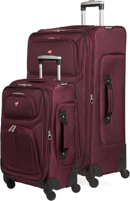 Sion Softside Expandable Luggage, Black, Checked-Large 29-Inch