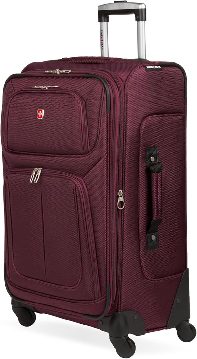 Sion Softside Expandable Luggage, Black, Checked-Large 29-Inch