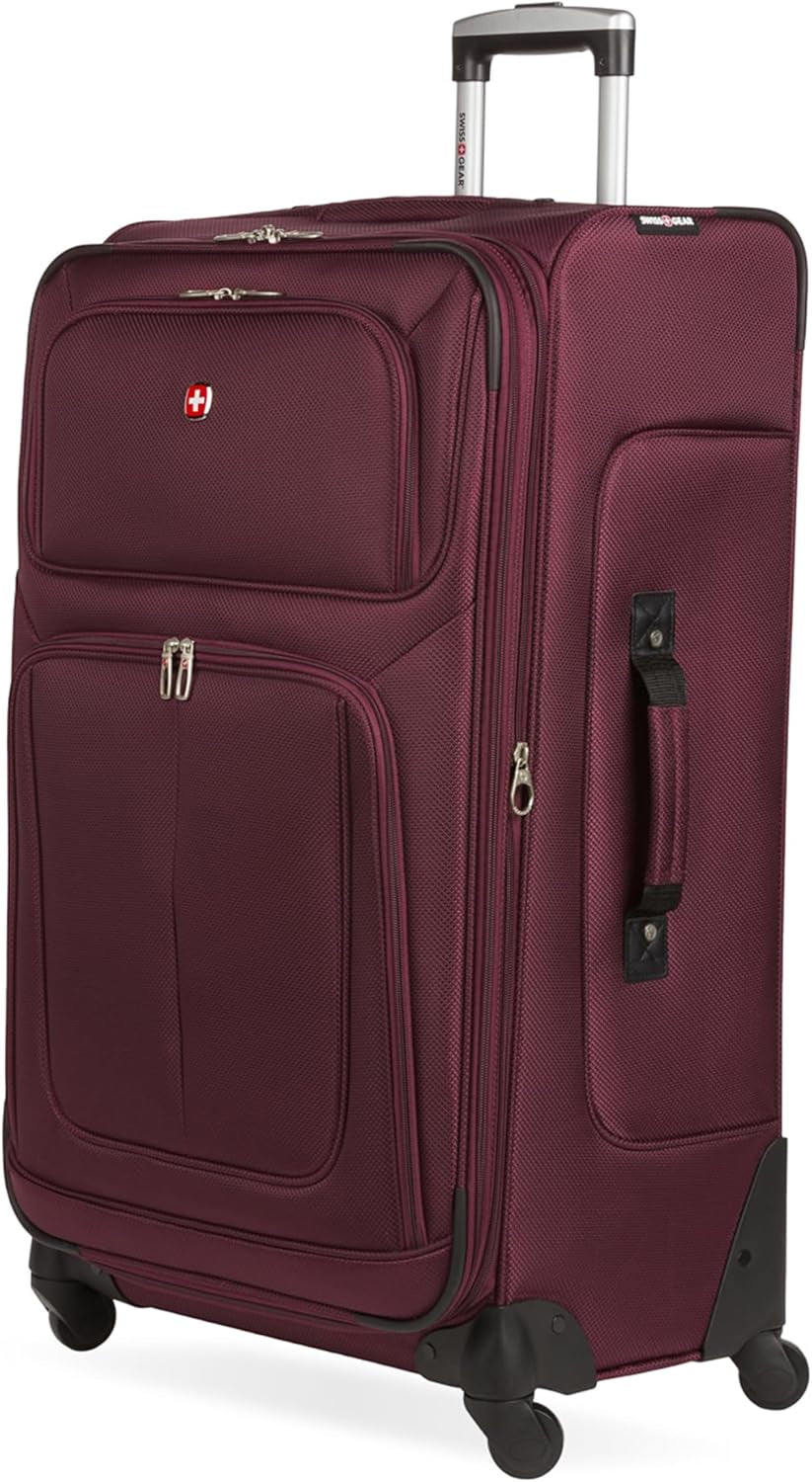 Sion Softside Expandable Luggage, Black, Checked-Large 29-Inch