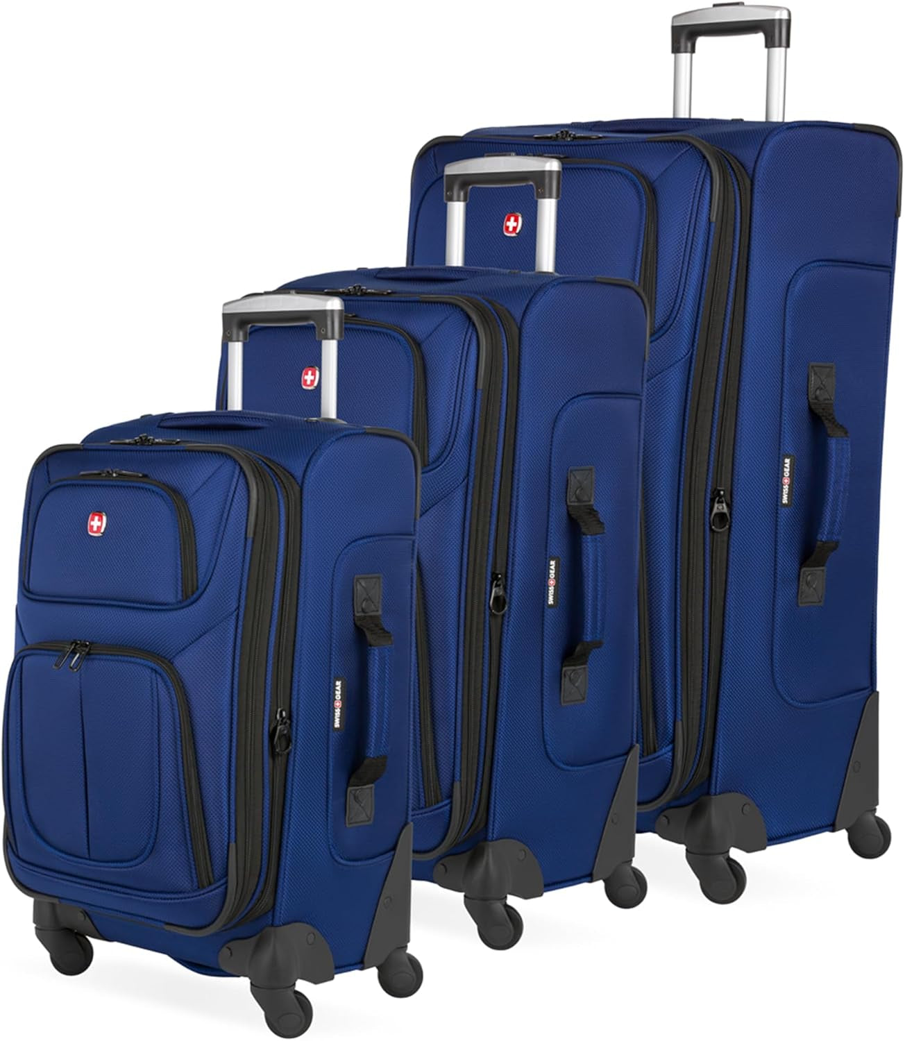 Sion Softside Expandable Luggage, Black, Checked-Large 29-Inch