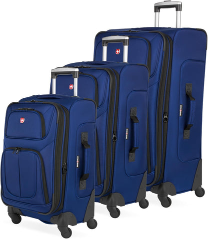 Sion Softside Expandable Luggage, Black, Checked-Large 29-Inch