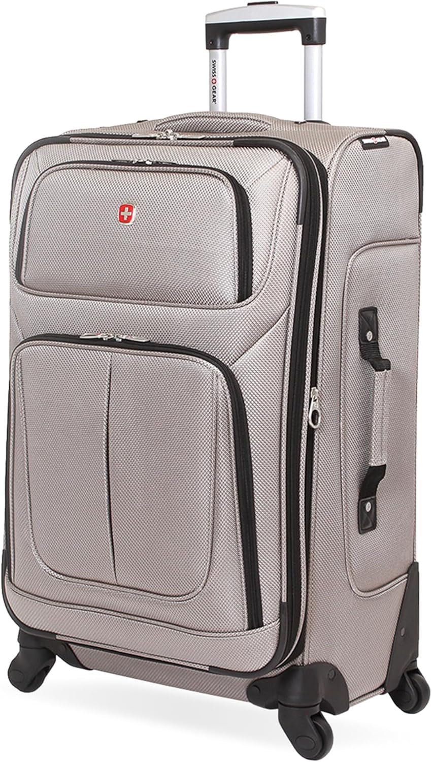 Sion Softside Expandable Luggage, Black, Checked-Large 29-Inch