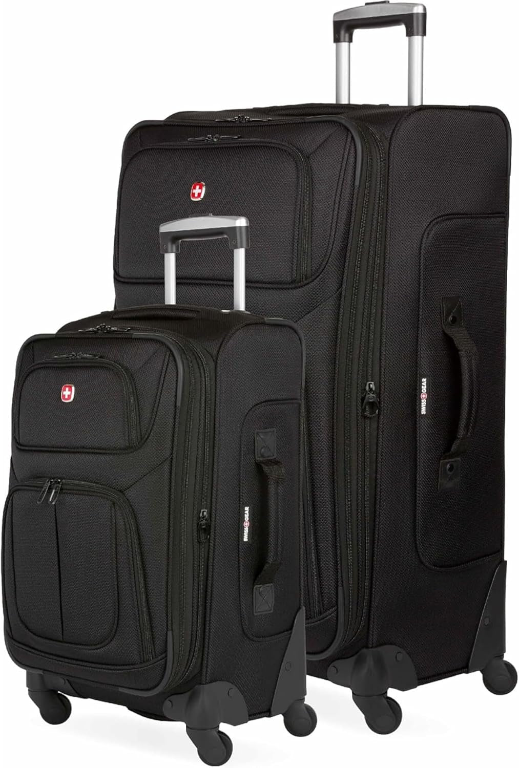 Sion Softside Expandable Luggage, Black, Checked-Large 29-Inch