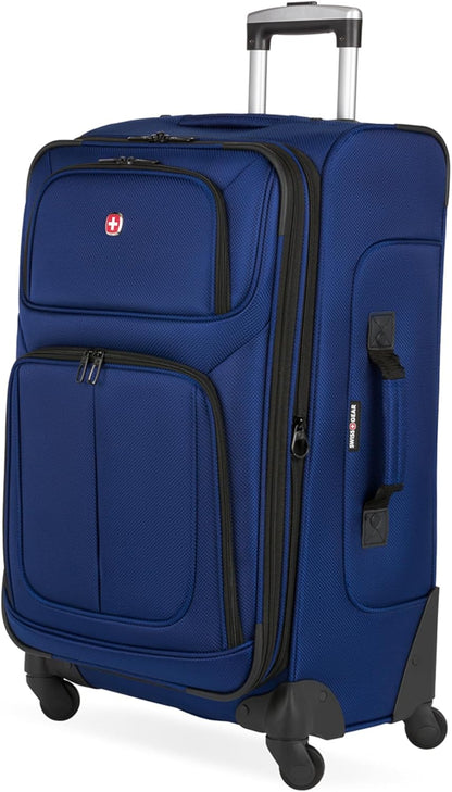 Sion Softside Expandable Luggage, Black, Checked-Large 29-Inch
