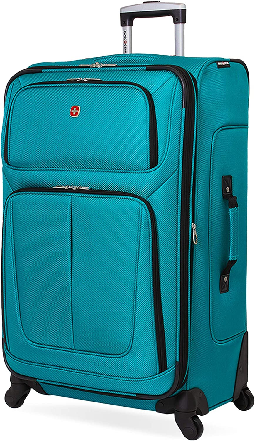 Sion Softside Expandable Luggage, Black, Checked-Large 29-Inch
