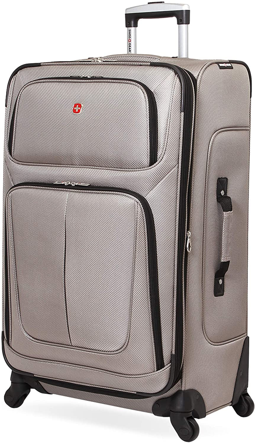 Sion Softside Expandable Luggage, Black, Checked-Large 29-Inch
